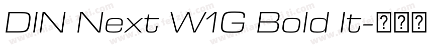 DIN Next W1G Bold It字体转换